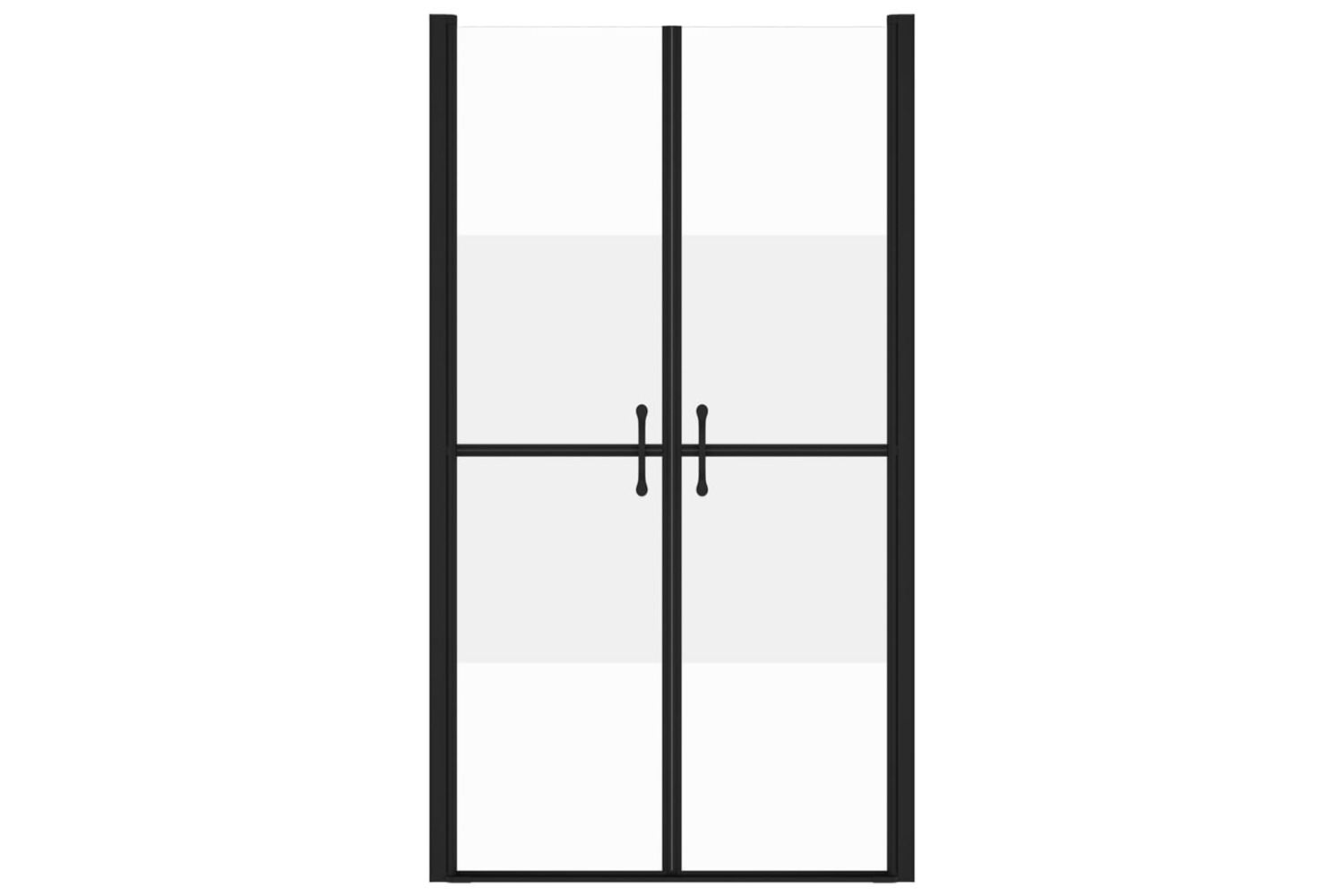 vidaXL 150833 Shower Door Half Frosted Esg (78-81)x190cm