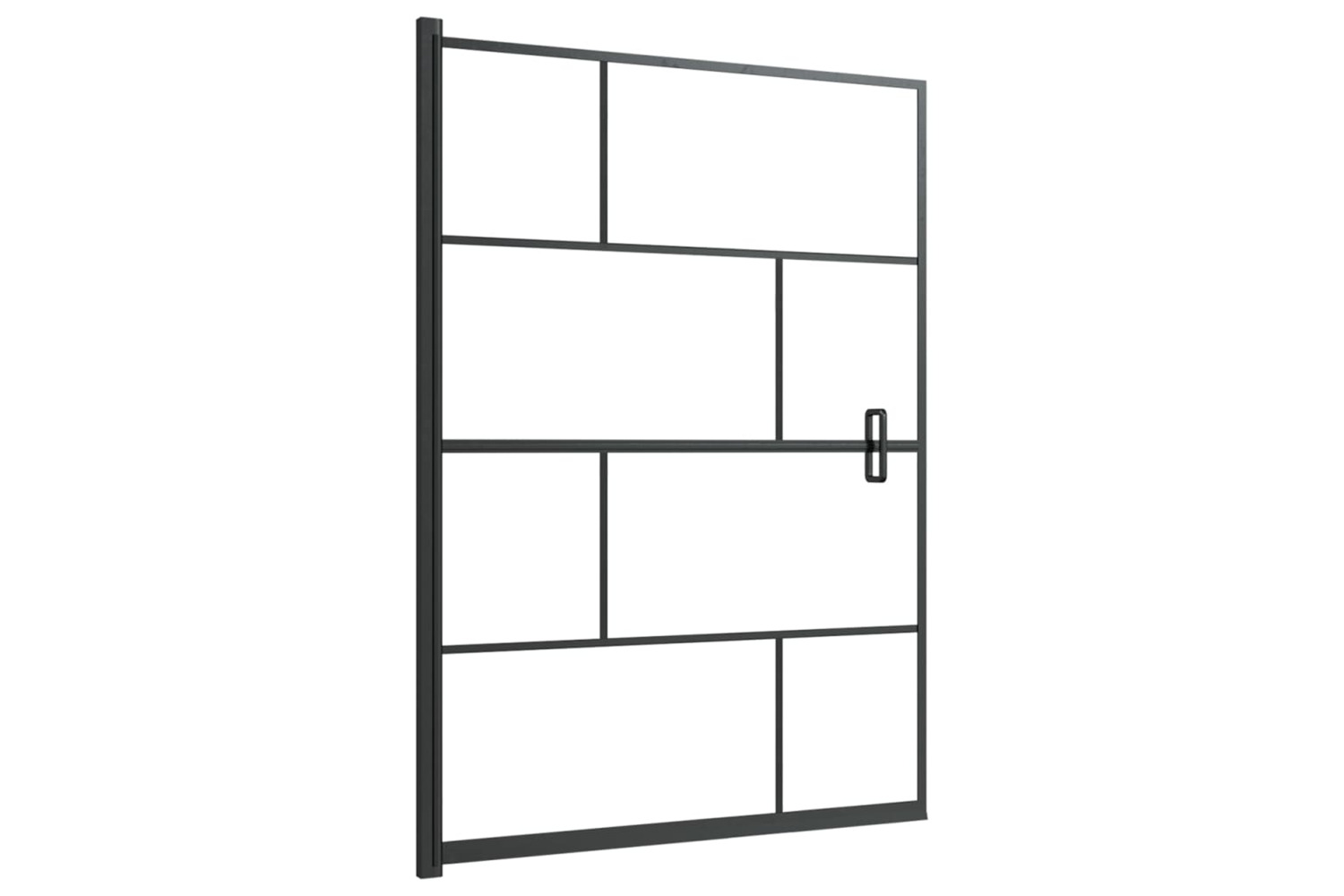 vidaXL 150750 Shower Enclosure Esg 100x140cm Black