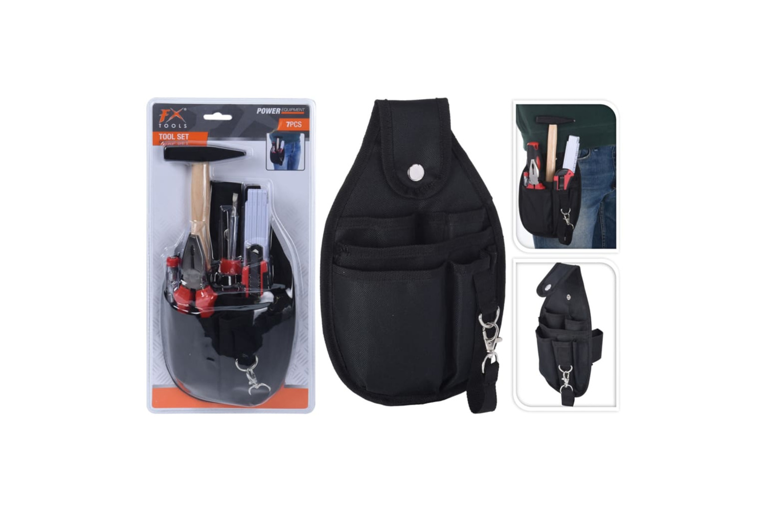 Fx-tools 443295 7 Piece Tool Belt Set Filled