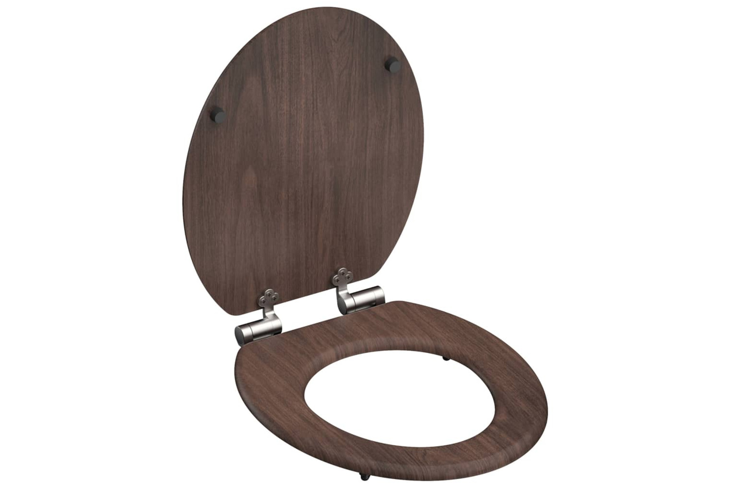 Dark wood soft close toilet clearance seat