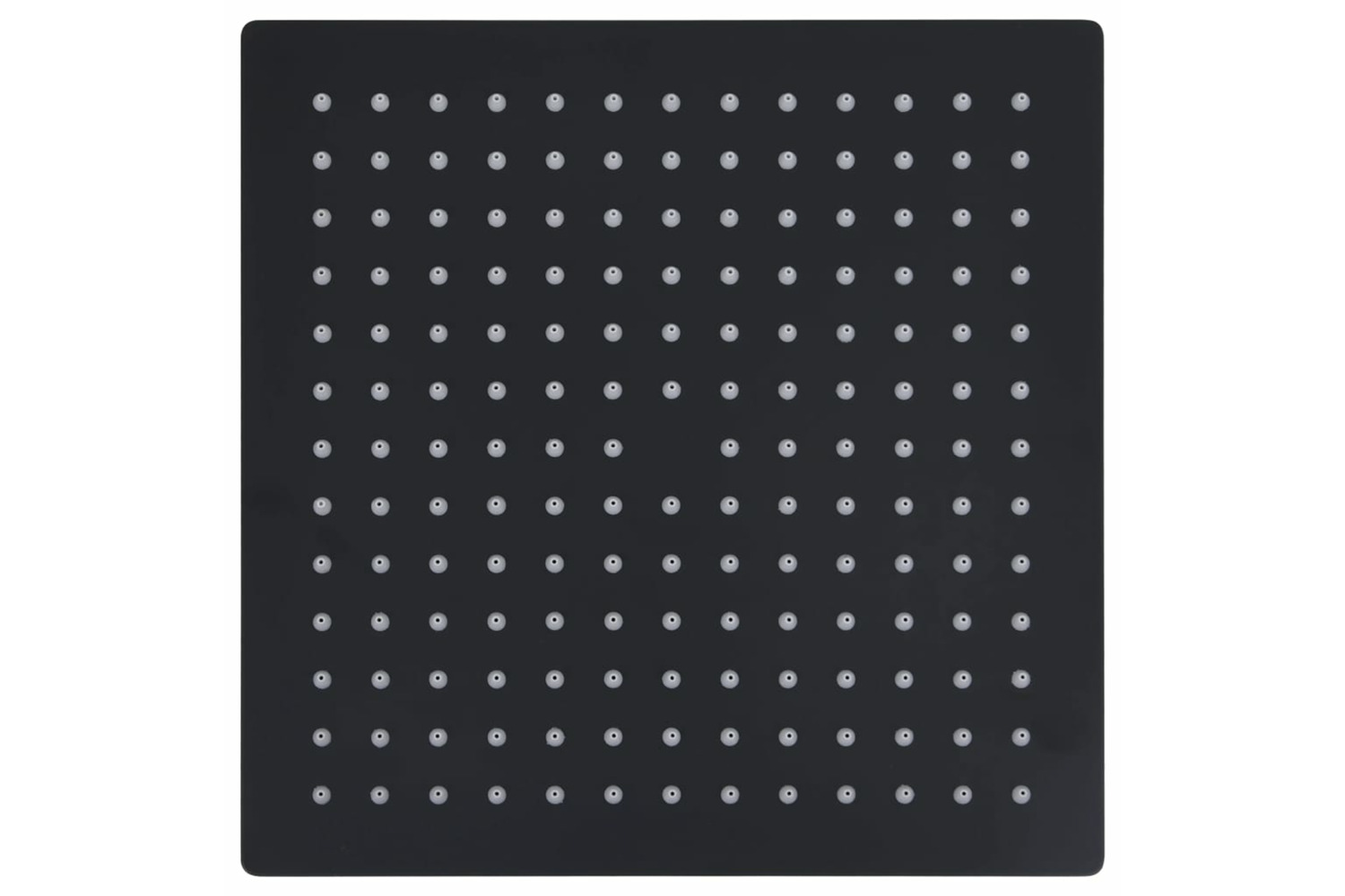 vidaXL 147696 Rain Shower Head Stainless Steel 25x25cm Square Black