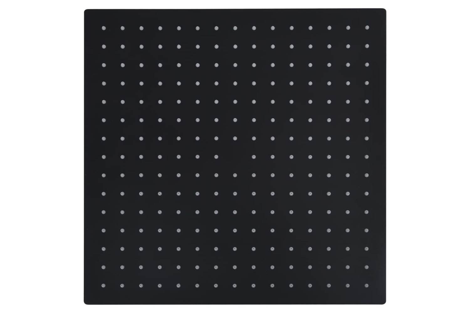 vidaXL 147698 Rain Shower Head Stainless Steel 40x40cm Square Black