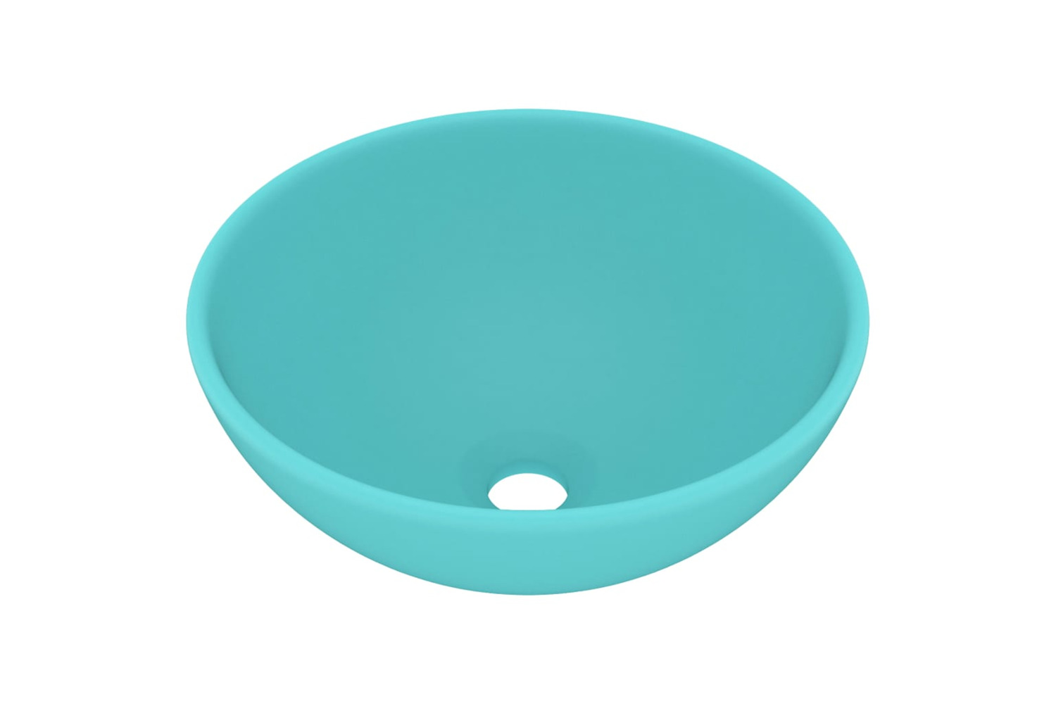 vidaXL 146969 Luxury Bathroom Basin Round Matt Light Green 32.5x14cm Ceramic