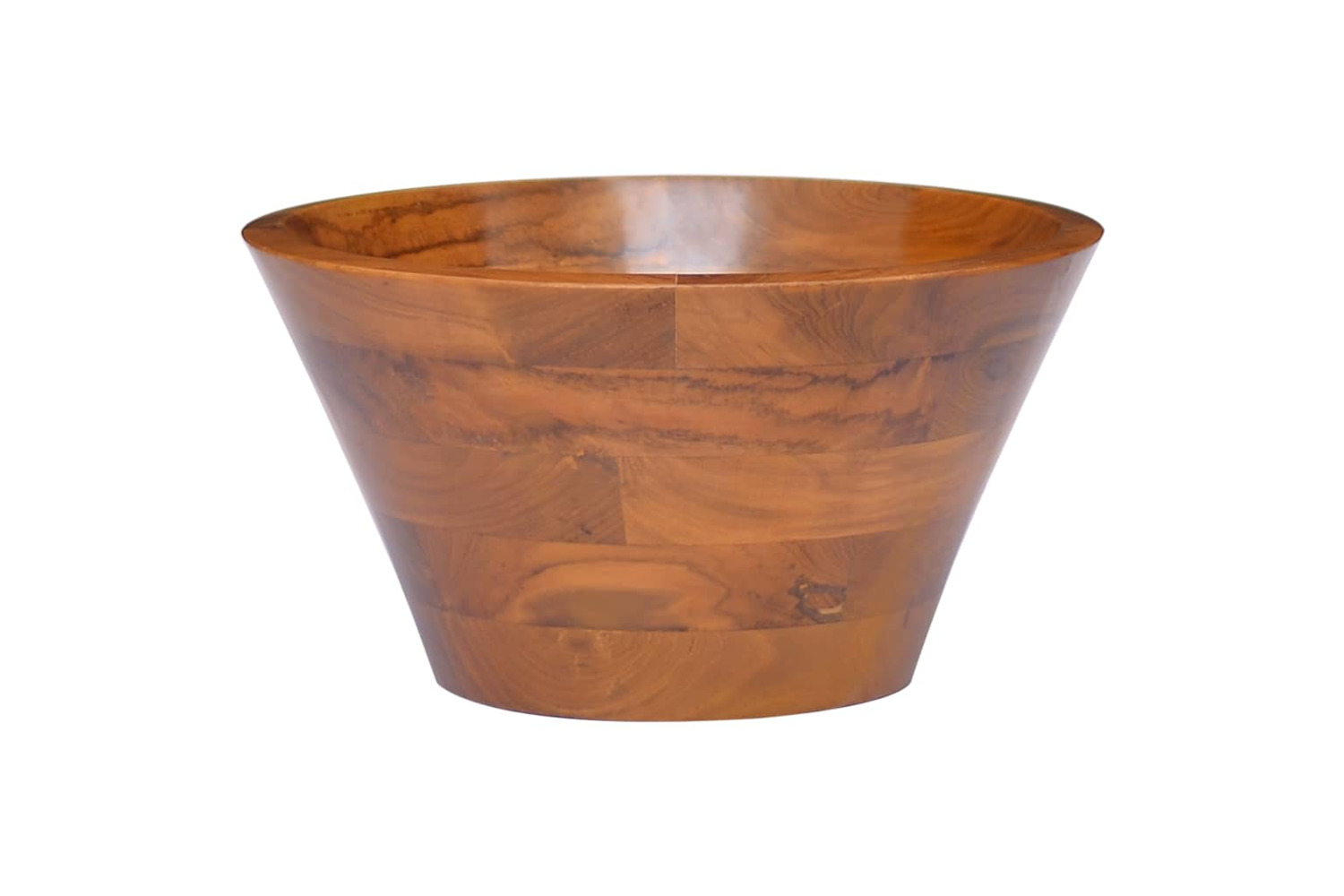 vidaXL 326161 Basin Solid Teak Wood ÃÂ¦40x20cm