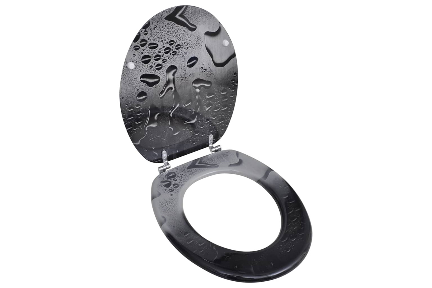 vidaXL 141482 Toilet Seat With Mdf Lid Water Drop Design