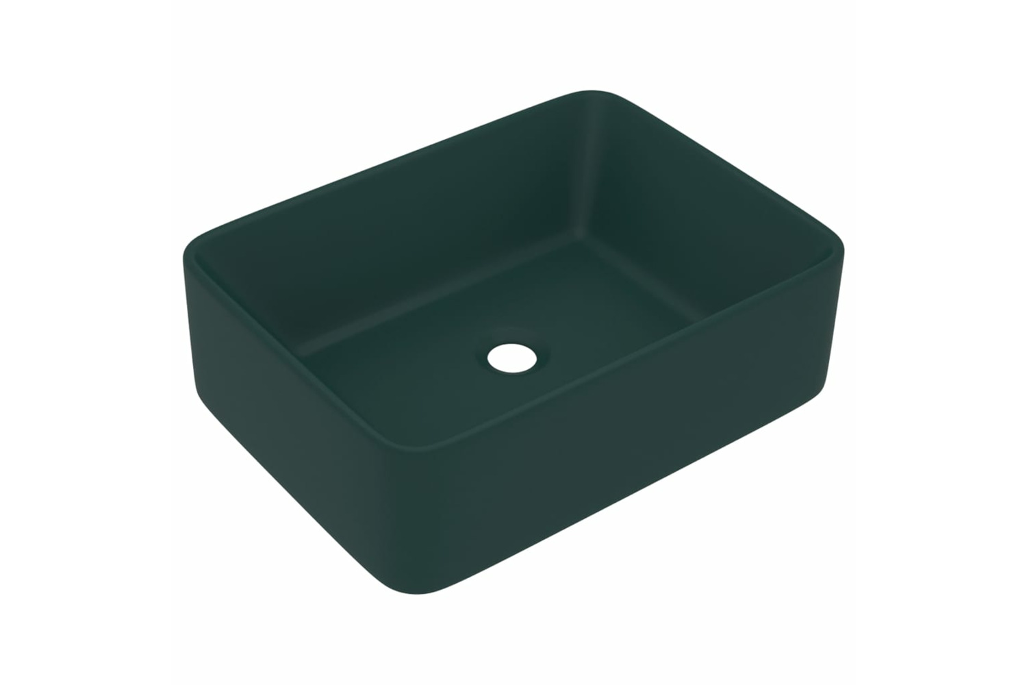 vidaXL 147047 Luxury Wash Basin Matt Dark Green 41x30x12cm Ceramic