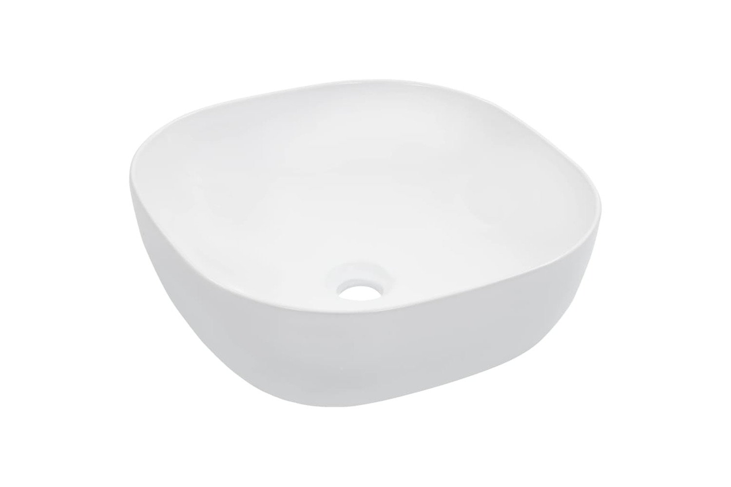 vidaXL 143917 Wash Basin 42.5x42.5x14.5cm Ceramic White