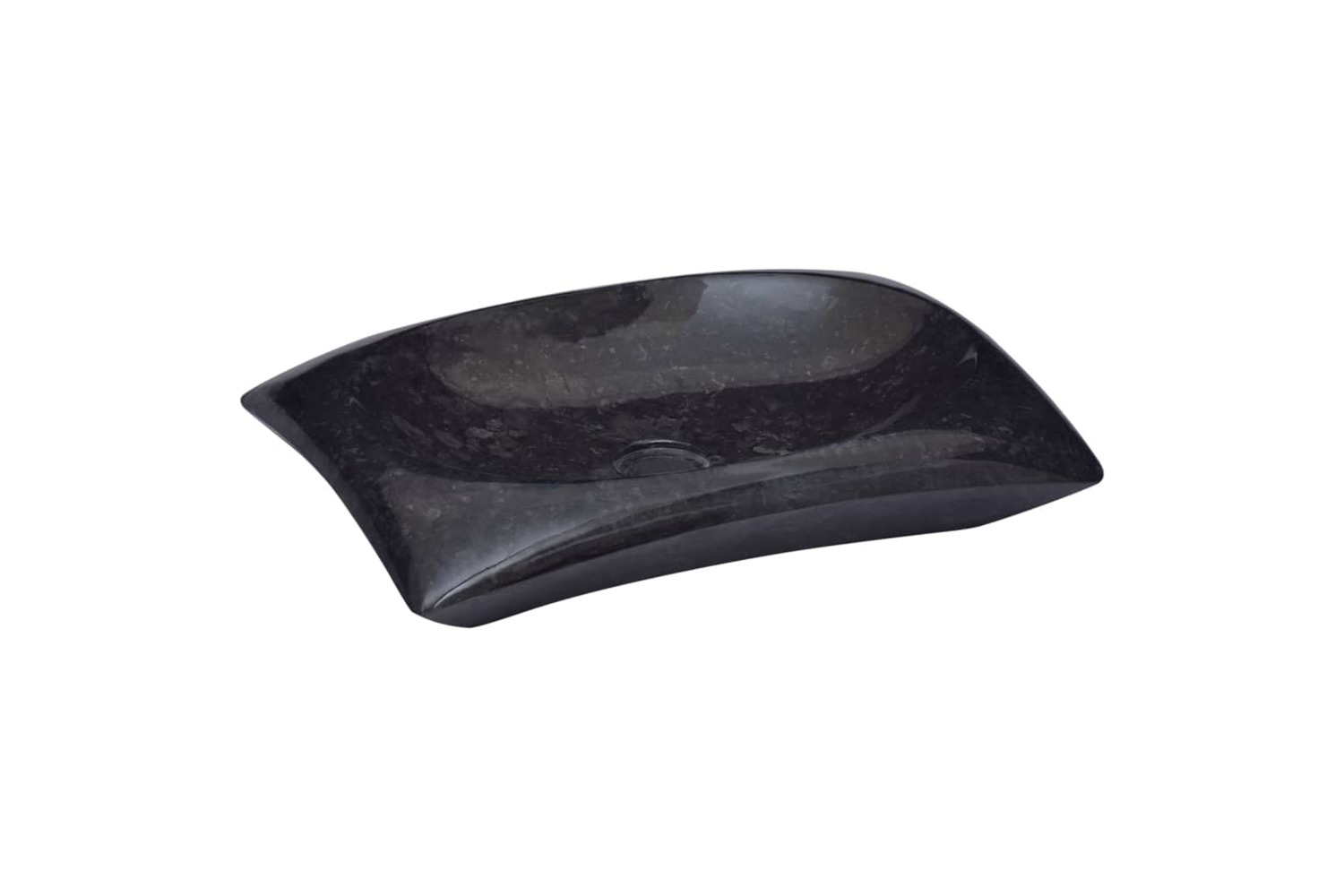 vidaXL 149166 Sink Black 50x35x10cm Marble