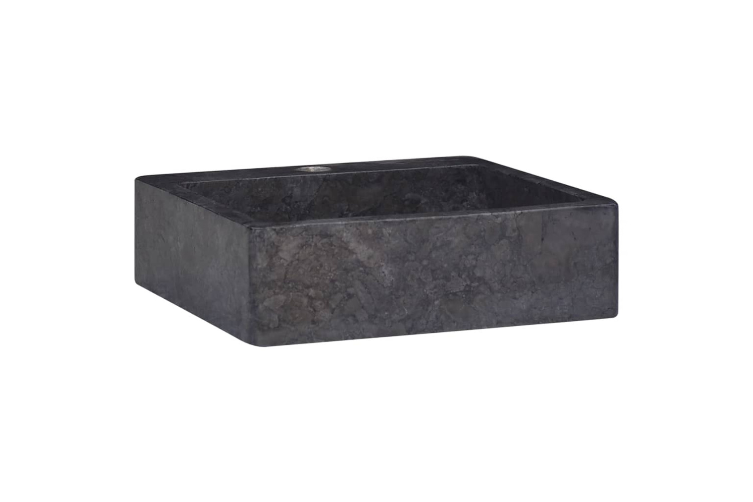 vidaXL 149184 Sink Black 40x40x12cm Marble