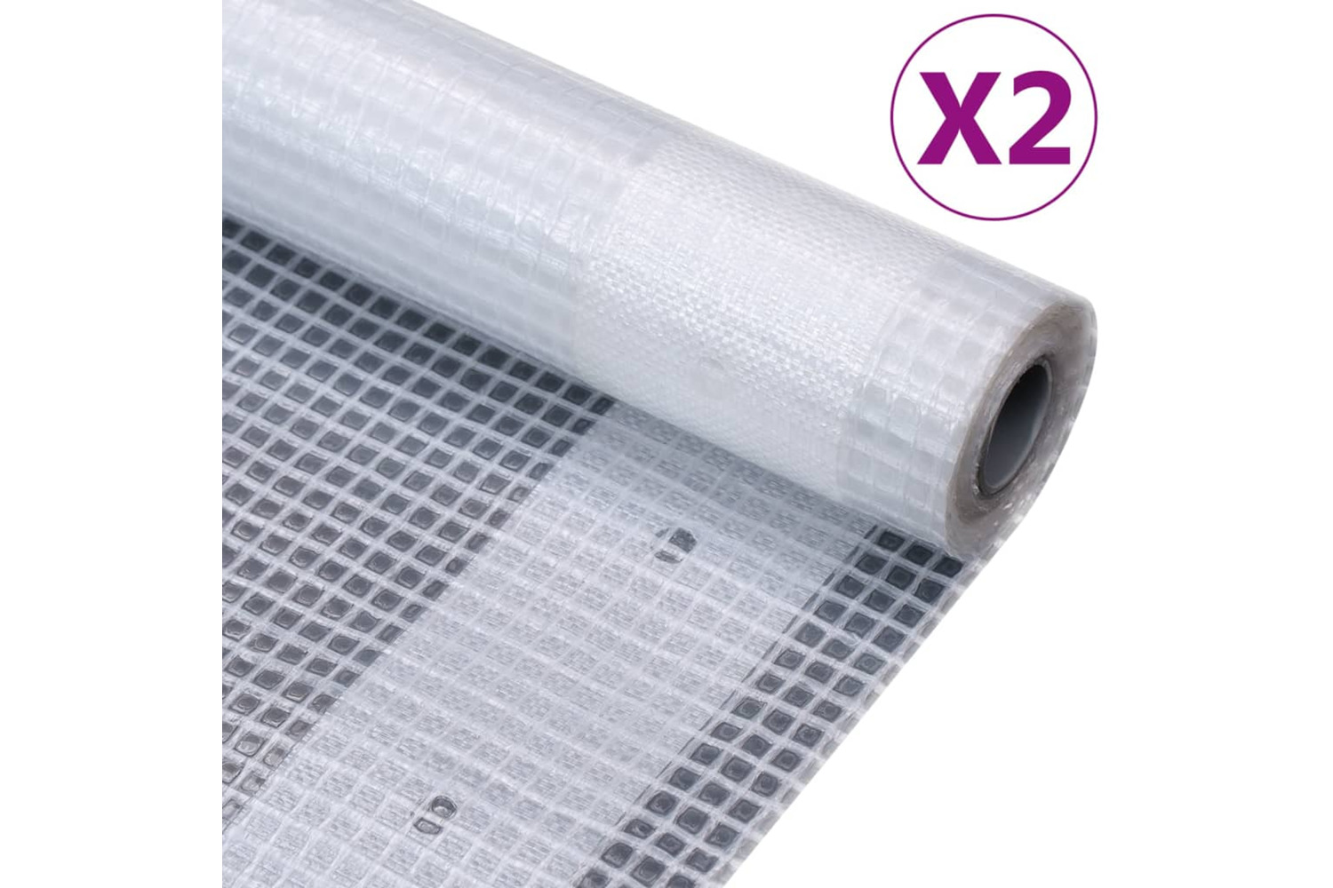 vidaXL 3082808 Leno Tarpaulins 2 Pcs 260 G/m² 1.5x15 M White