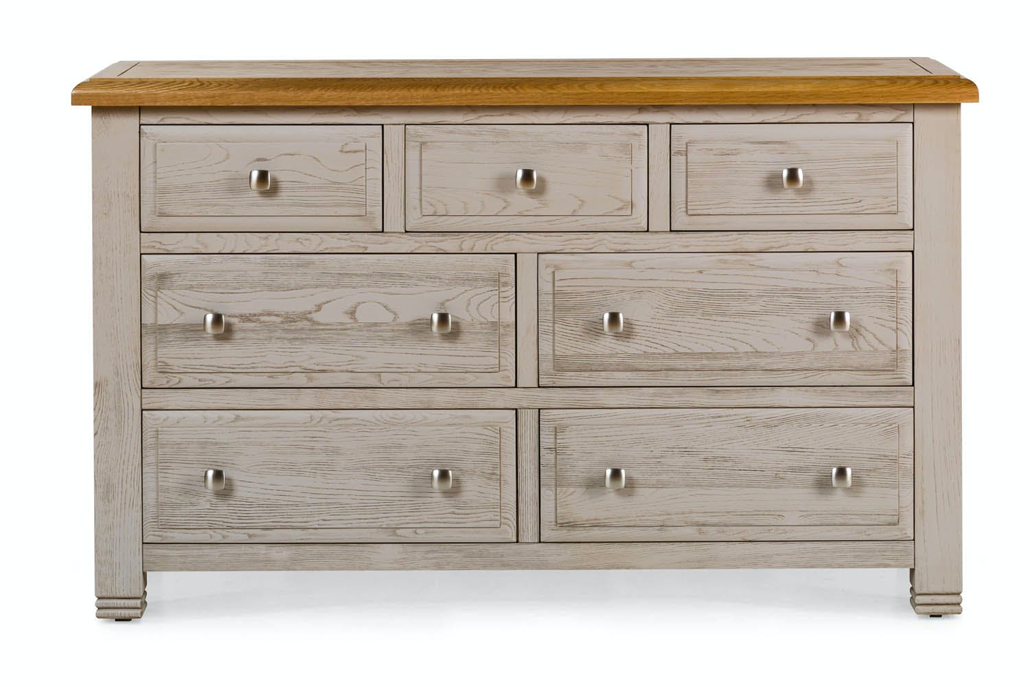 Lancaster Dresser | 3+4 Drawer | Aged Grey/Oak