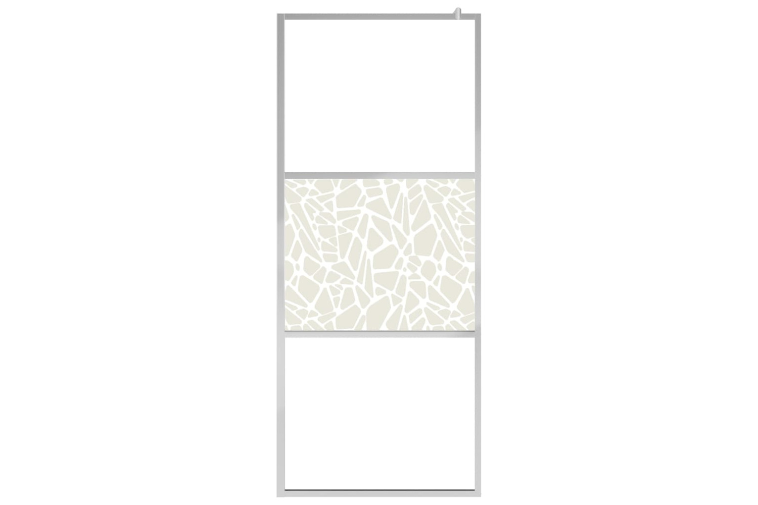 vidaXL 146654 Walk-in Shower Wall Esg Glass With Stone Design 140x195cm