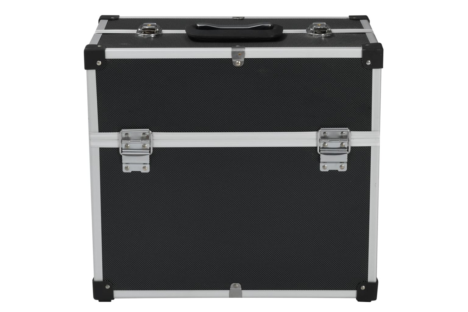 vidaXL 91849 Tool Case 38x22.5x34cm Black Aluminum