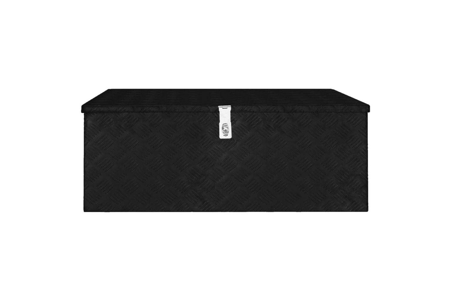 vidaXL 152257 Storage Box Black 100x55x37cm Aluminium