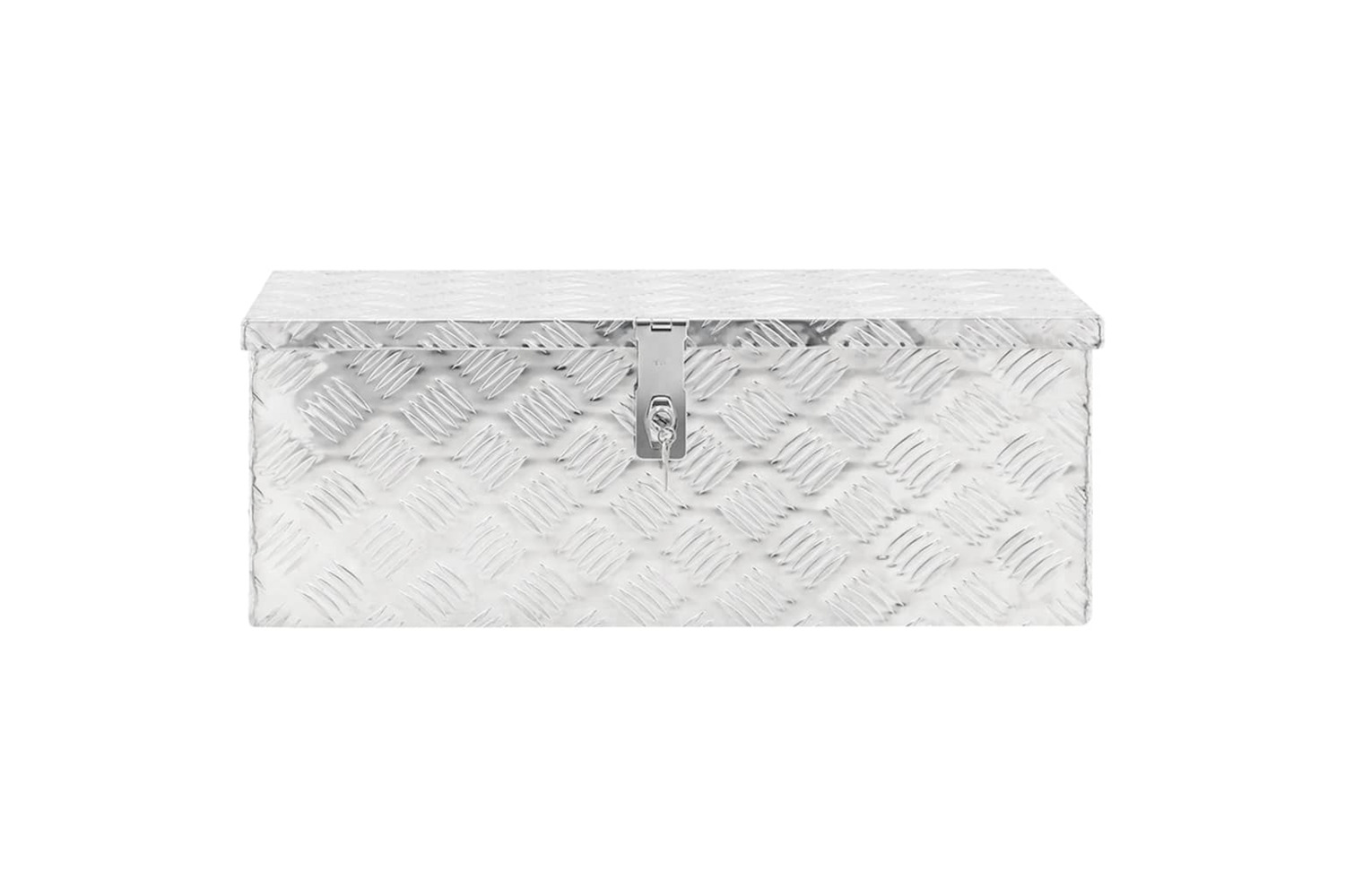 VidaXL 152250 Storage Box Silver 70x31x27cm Aluminium