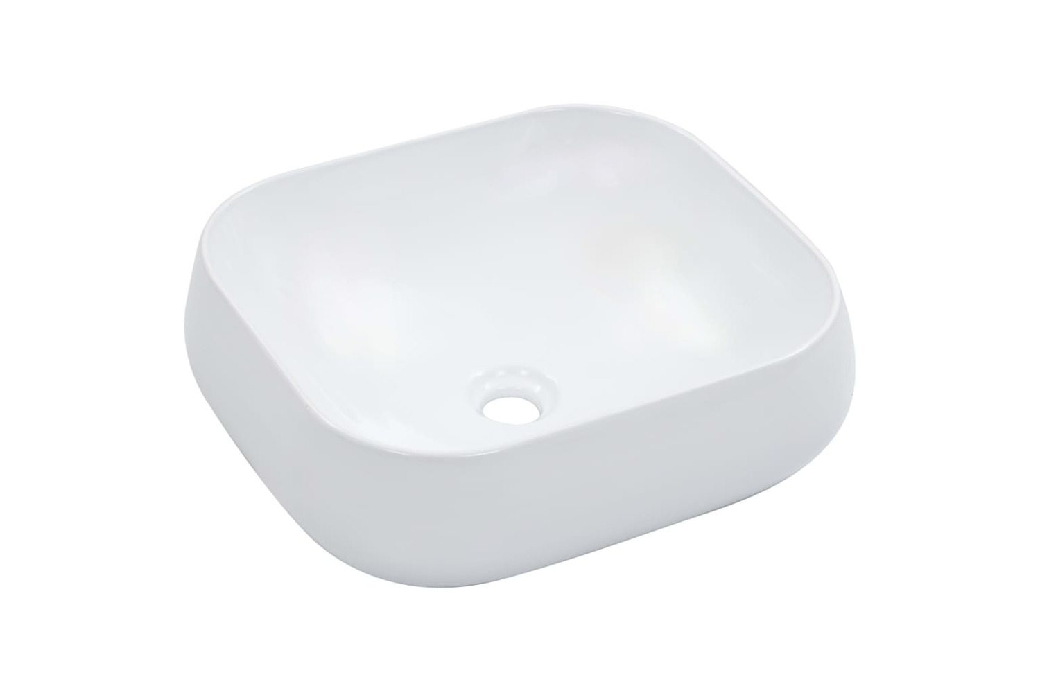 vidaXL 143905 Wash Basin 44.5x39.5x14.5cm Ceramic White
