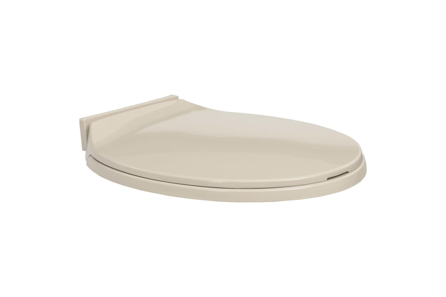 vidaXL 145818 Soft-close Toilet Seat Apricot Oval