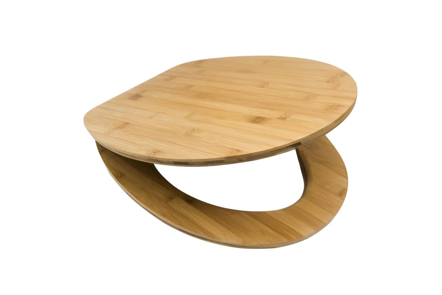 Ridder 445015 Toilet Seat Tampa With Soft-close Natural Bamboo