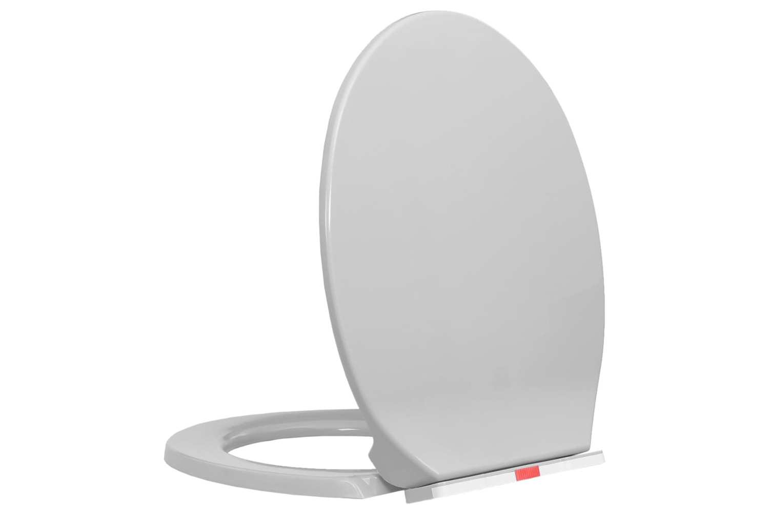 vidaXL 145815 Soft-close Toilet Seat Quick Release Light Grey Oval