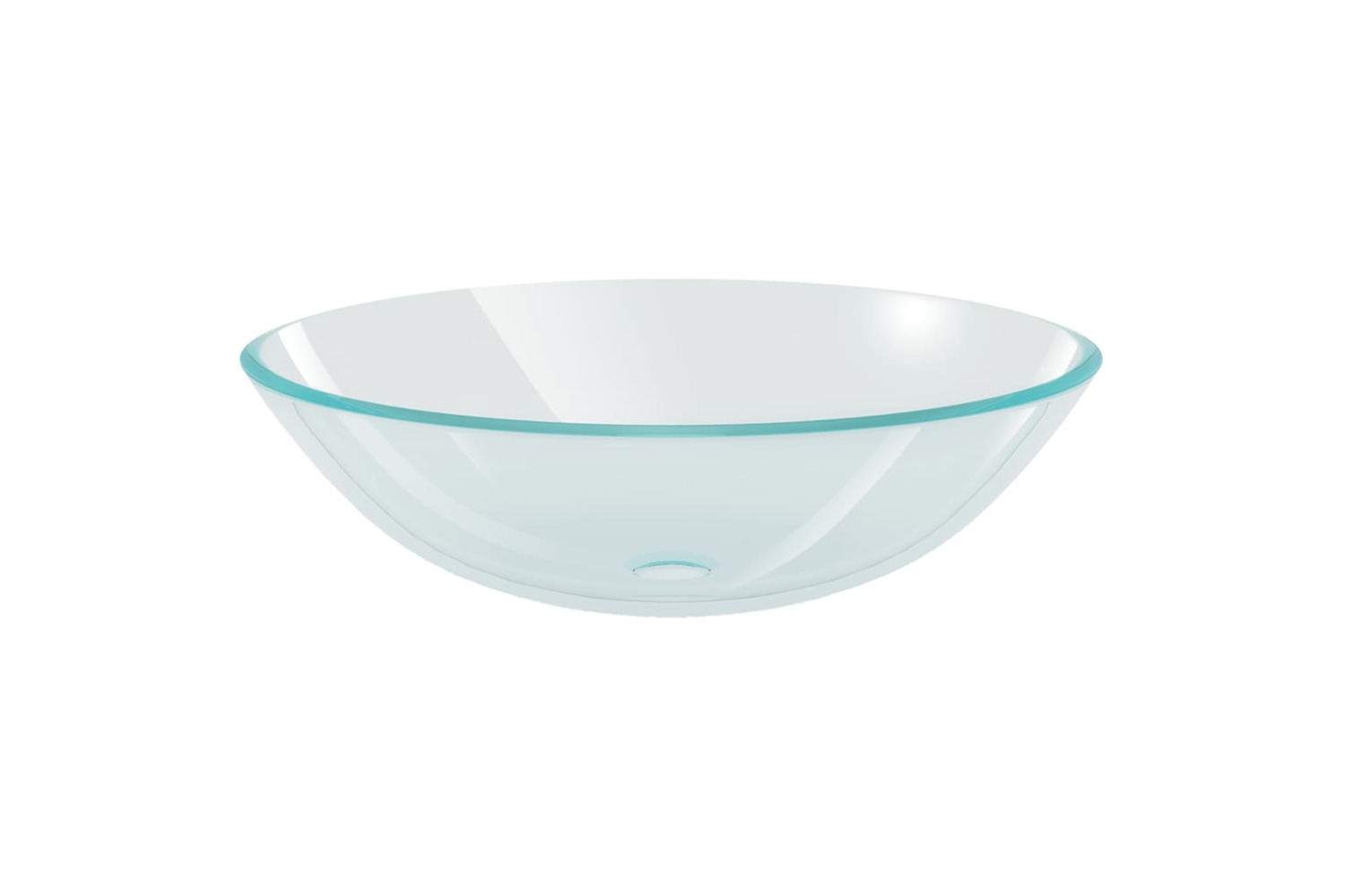 Vidaxl 142229 Basin Tempered Glass 42 Cm Transparent