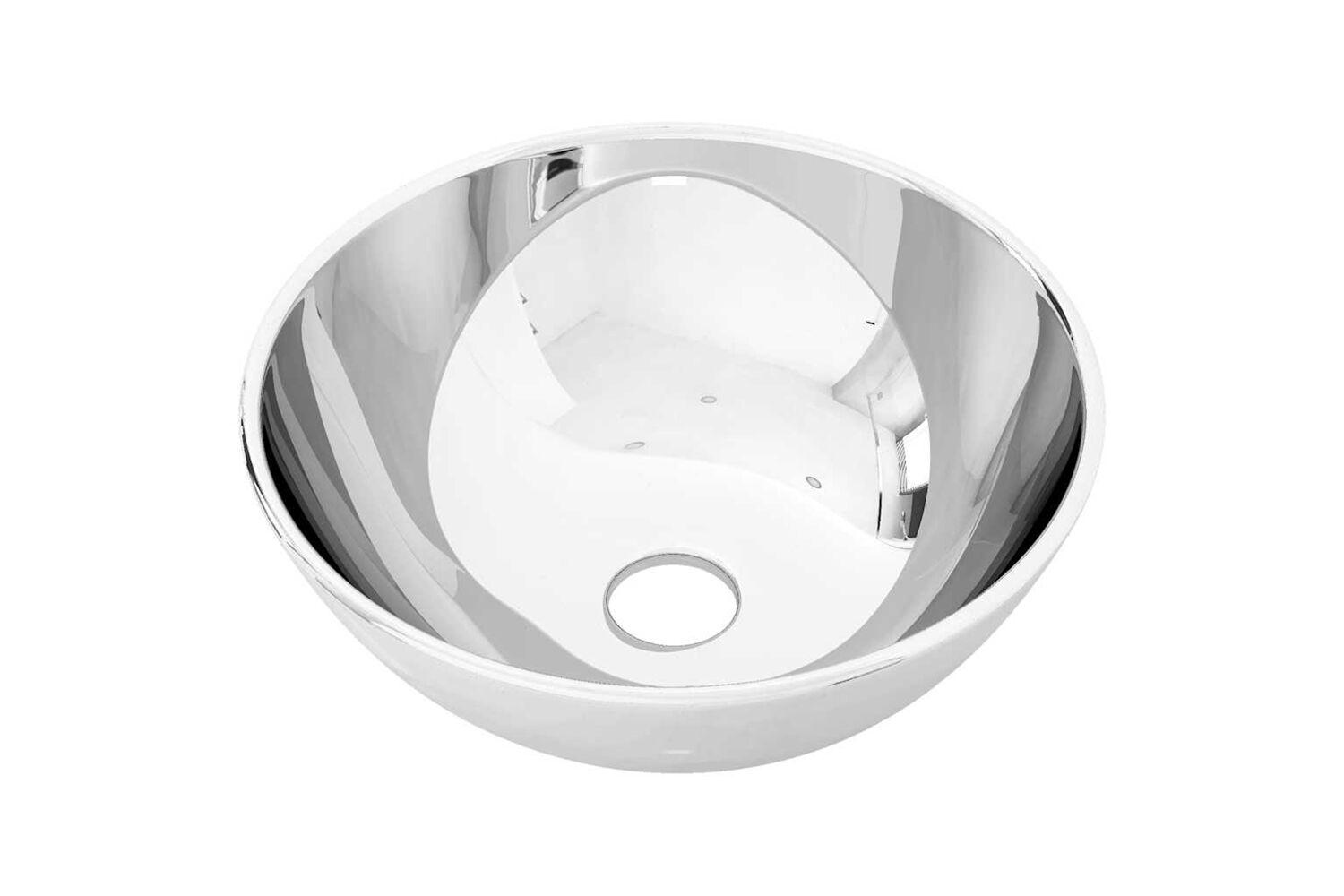 vidaXL 143489 Wash Basin 28x10cm Ceramic Silver