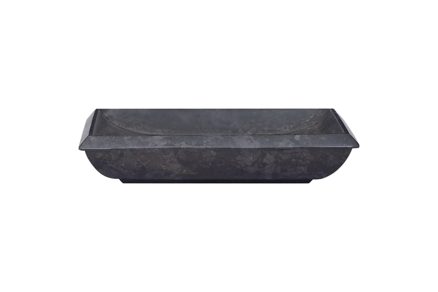 vidaXL 149163 Sink Black 50x35x10cm Marble
