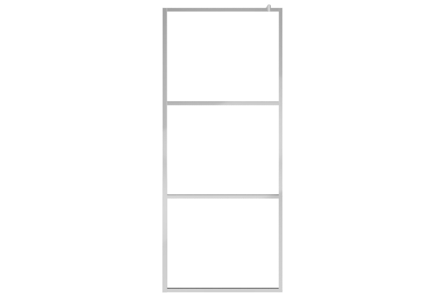 vidaXL 146643 Walk-in Shower Wall With Half Frosted Esg Glass 115x195cm