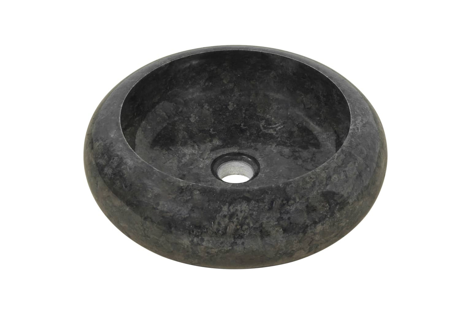 vidaXL 142766 Sink 40x12cm Marble Black