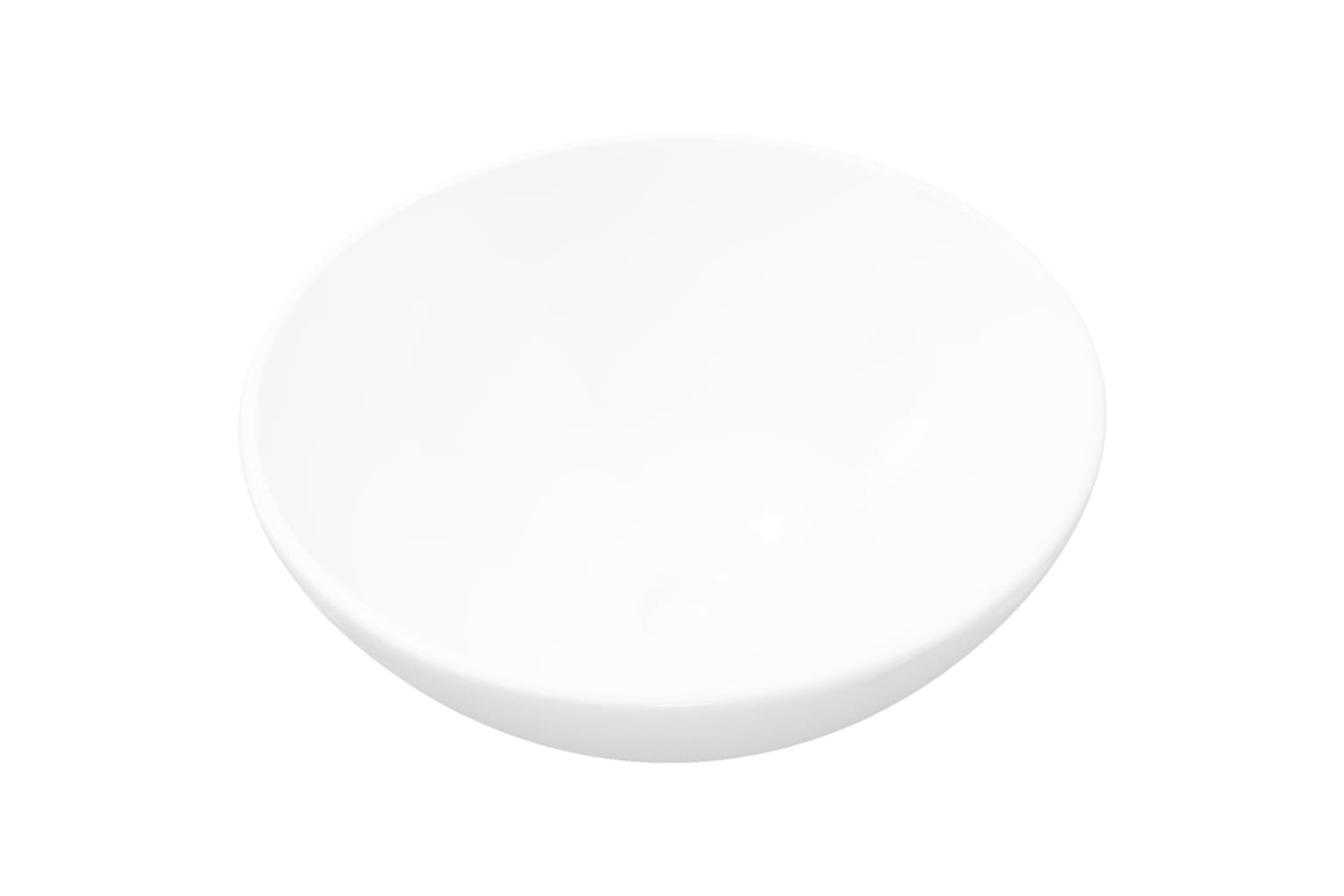 vidaXL 141928 Ceramic Bathroom Sink Basin White Round