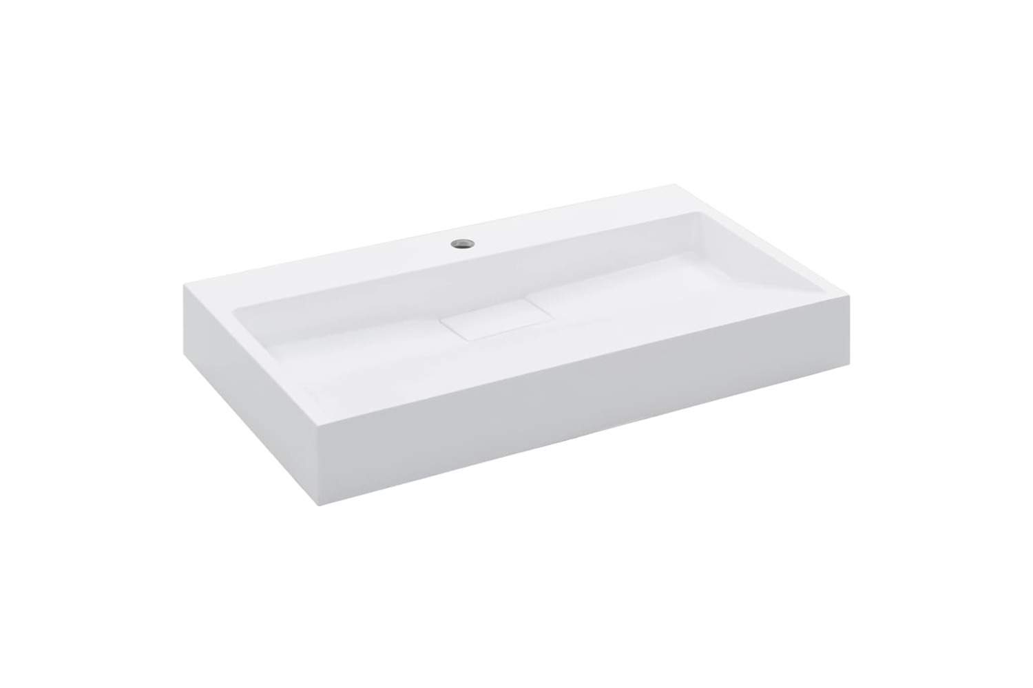 vidaXL 144065 Wash Basin 80x46x11cm Mineral Cast/marble Cast White