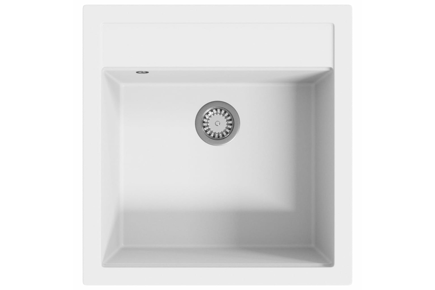 Vidaxl Granite Kitchen Sink Single Basin White