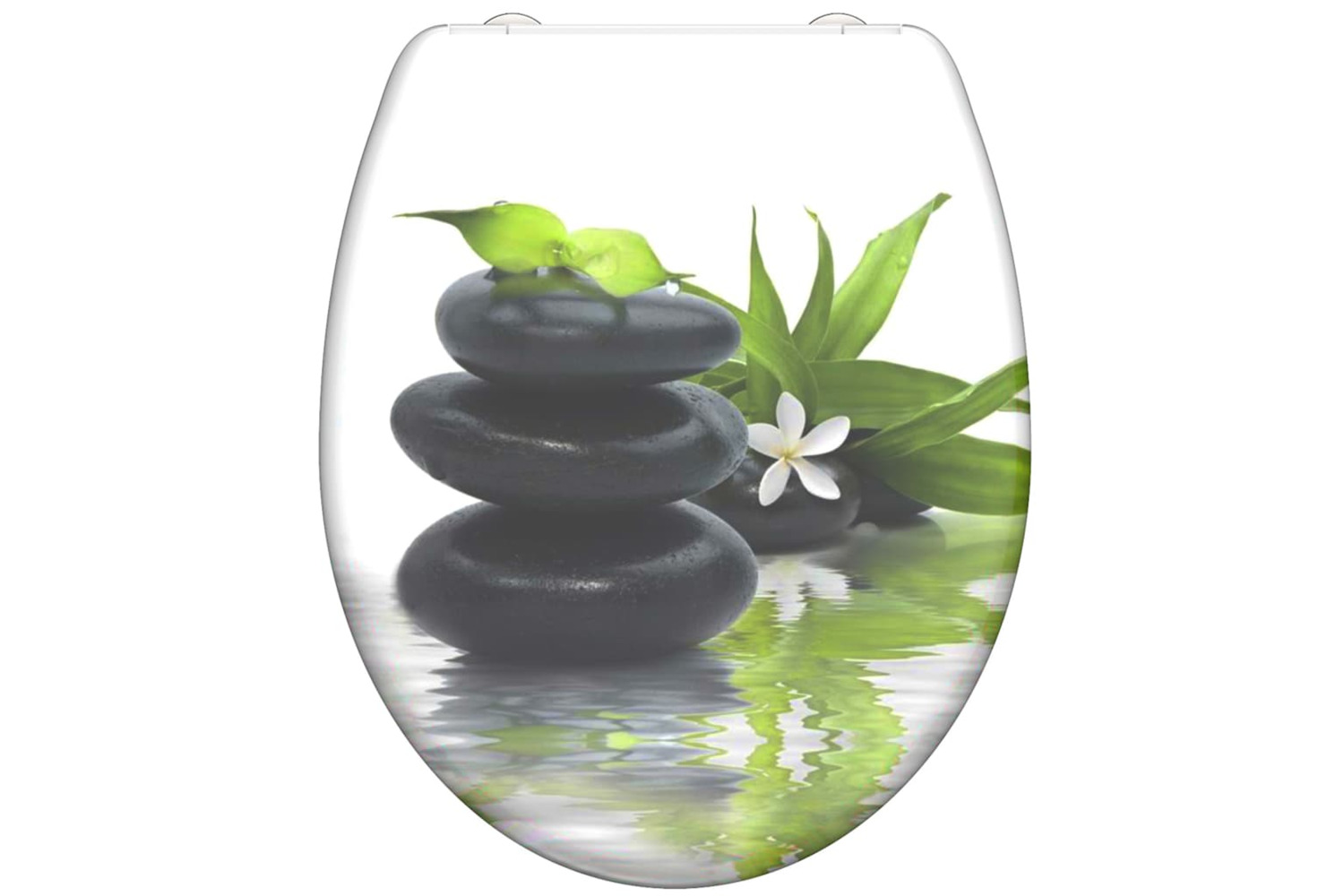 Schutte 435102 Duroplast Toilet Seat With Soft-close Jasmin Printed