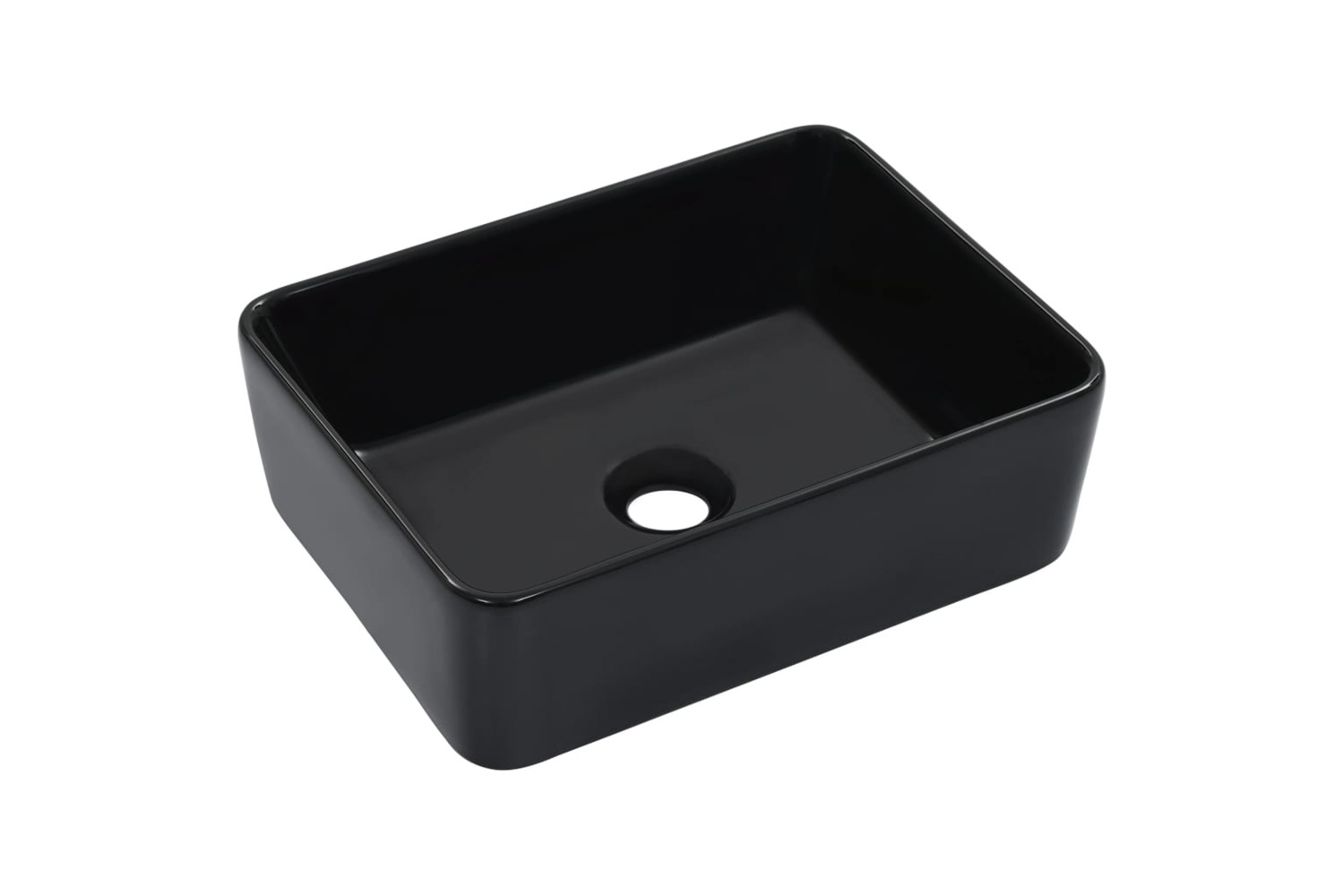 vidaXL 143920 Wash Basin 40x30x13cm Ceramic Black