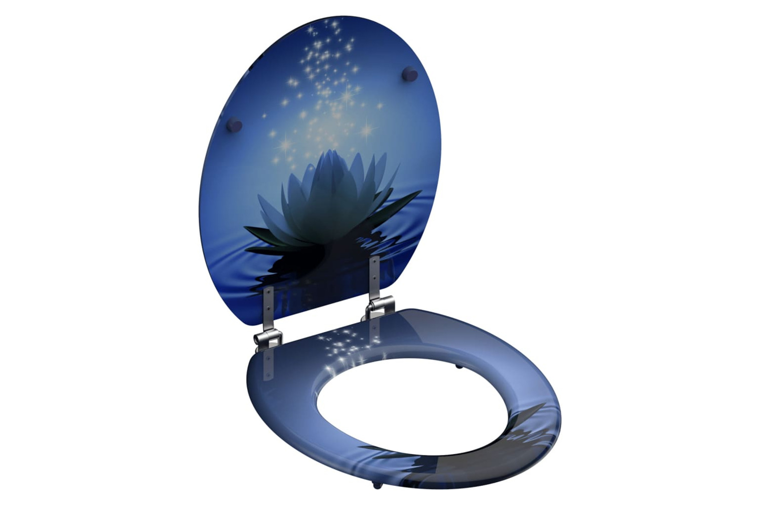 Schutte 438736 Toilet Seat Water Lily Mdf
