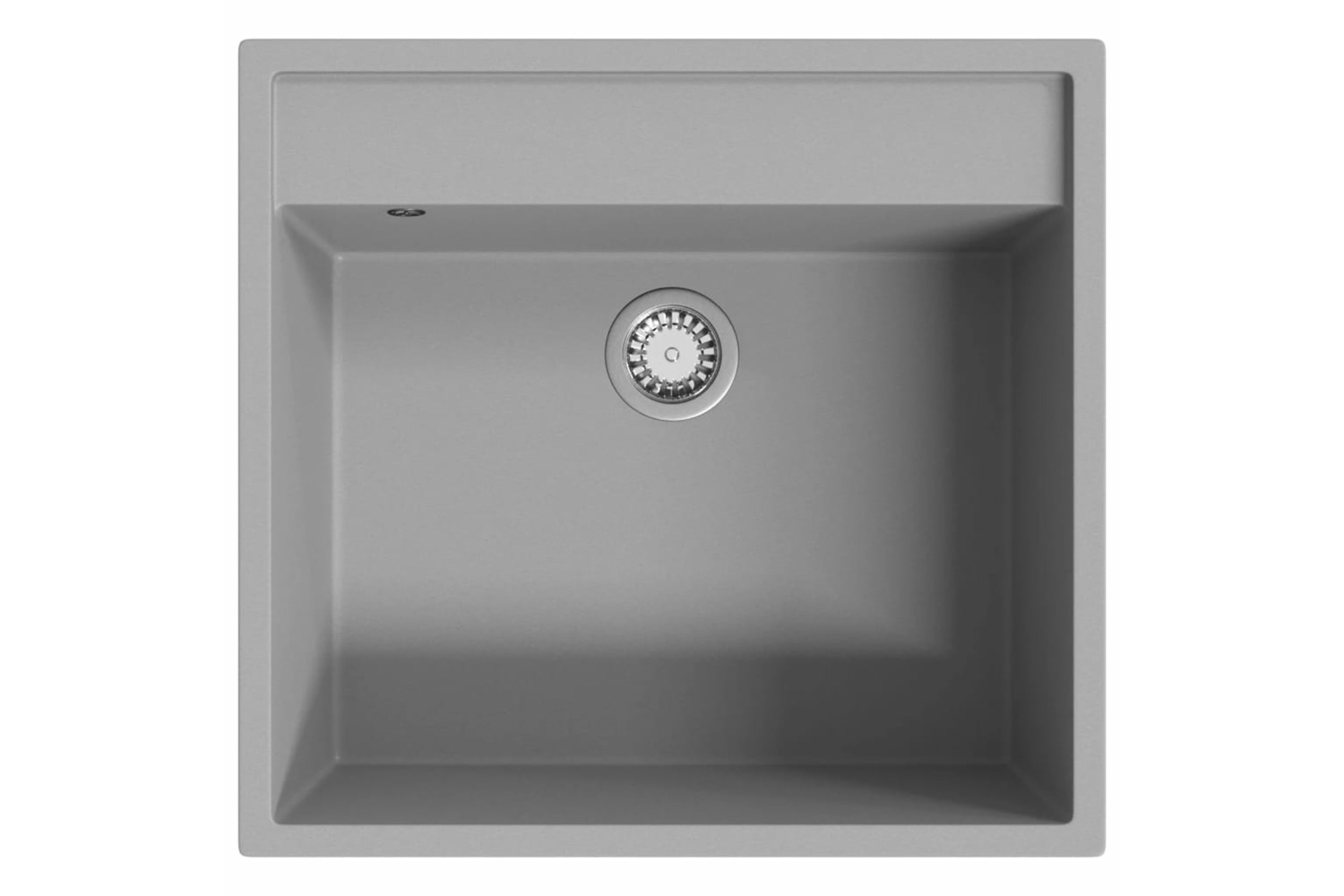 Vidaxl Kitchen Sink With Overflow Hole Grey Granite