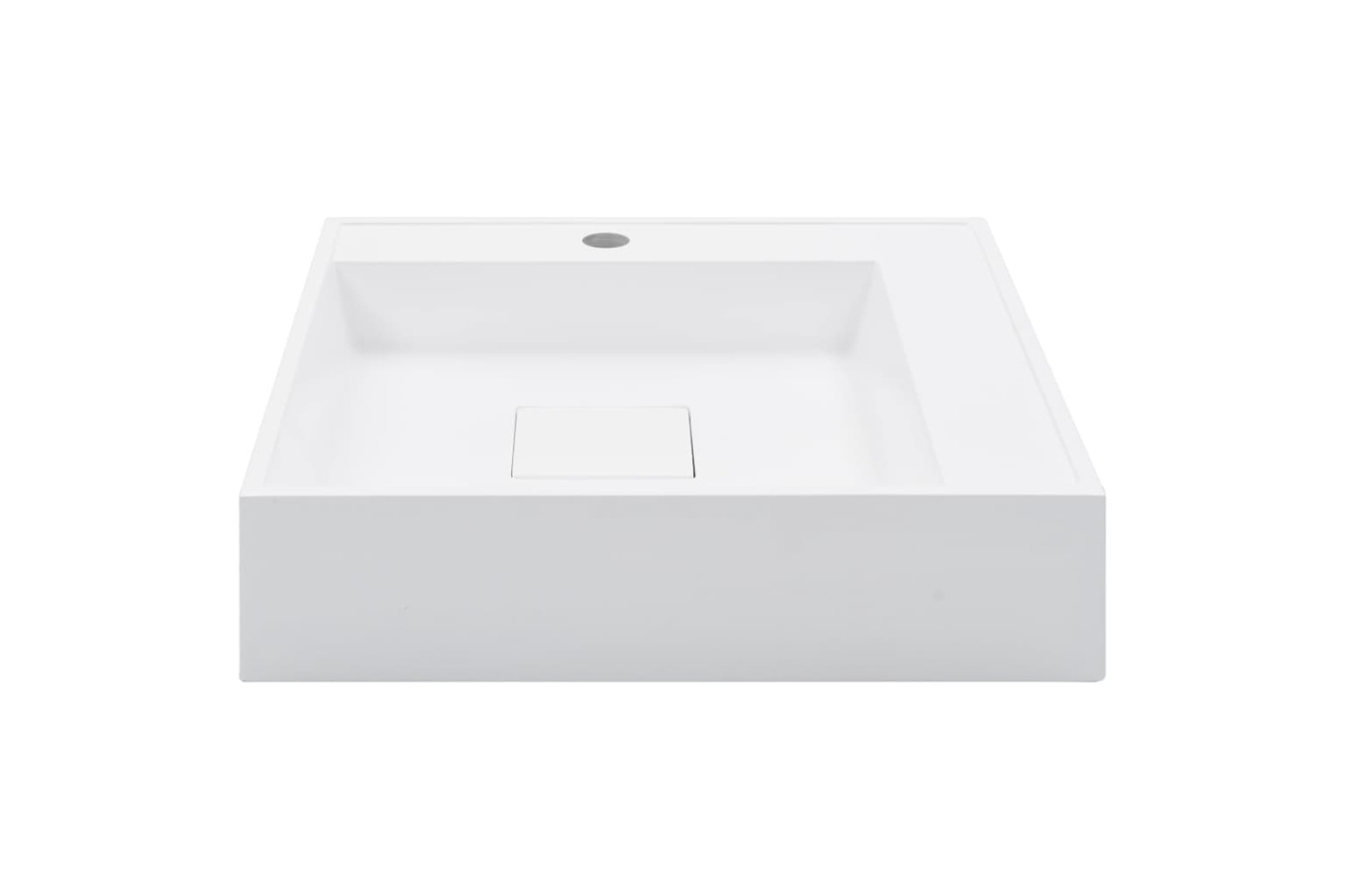 vidaXL 144071 Wash Basin 50x50x12.3cm Mineral Cast/marble Cast White