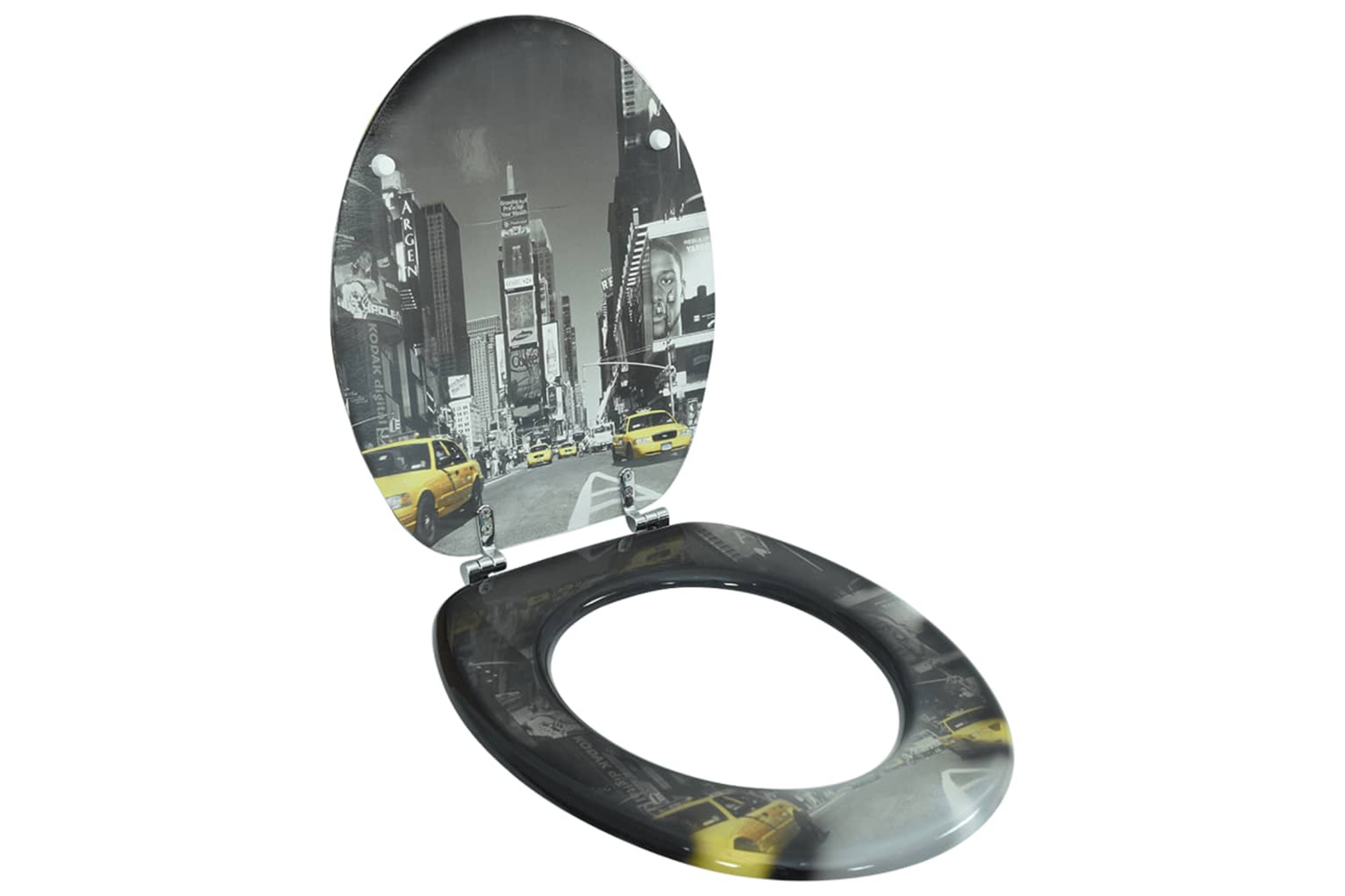 vidaXL 141481 Toilet Seat With Mdf Lid New York Design