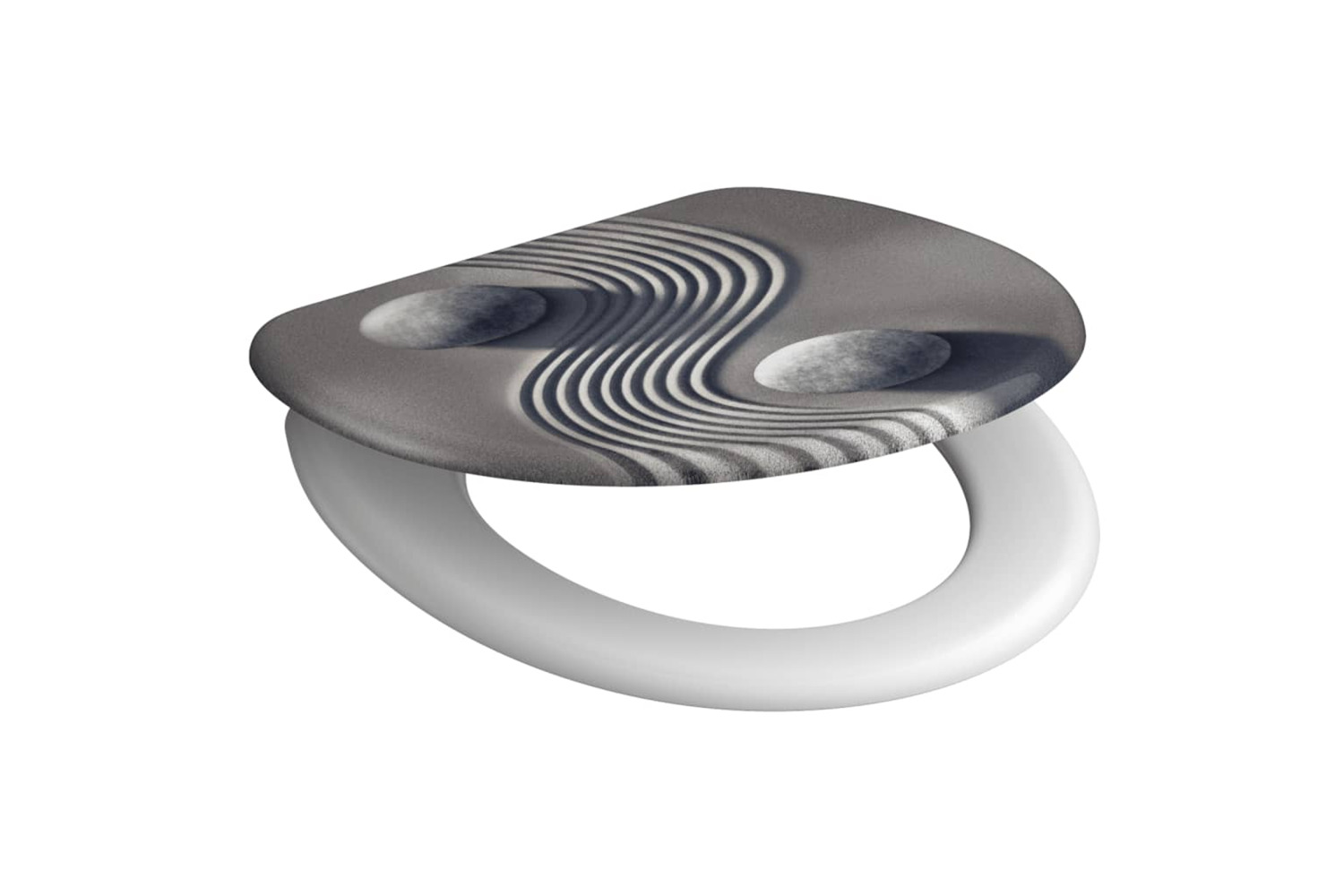 Schutte 438764 Toilet Seat With Soft-close Yin & Yang