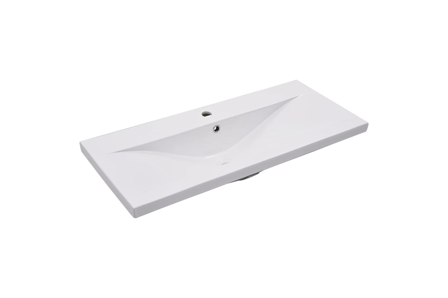 vidaXL 145063 Built-in Basin 91x39.5x18.5cm Ceramic White