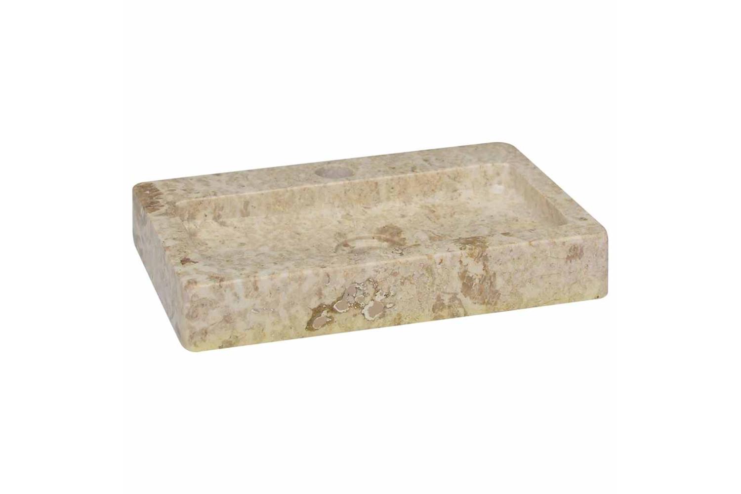 Vidaxl Sink Cream 38x24x6.5 Cm Marble