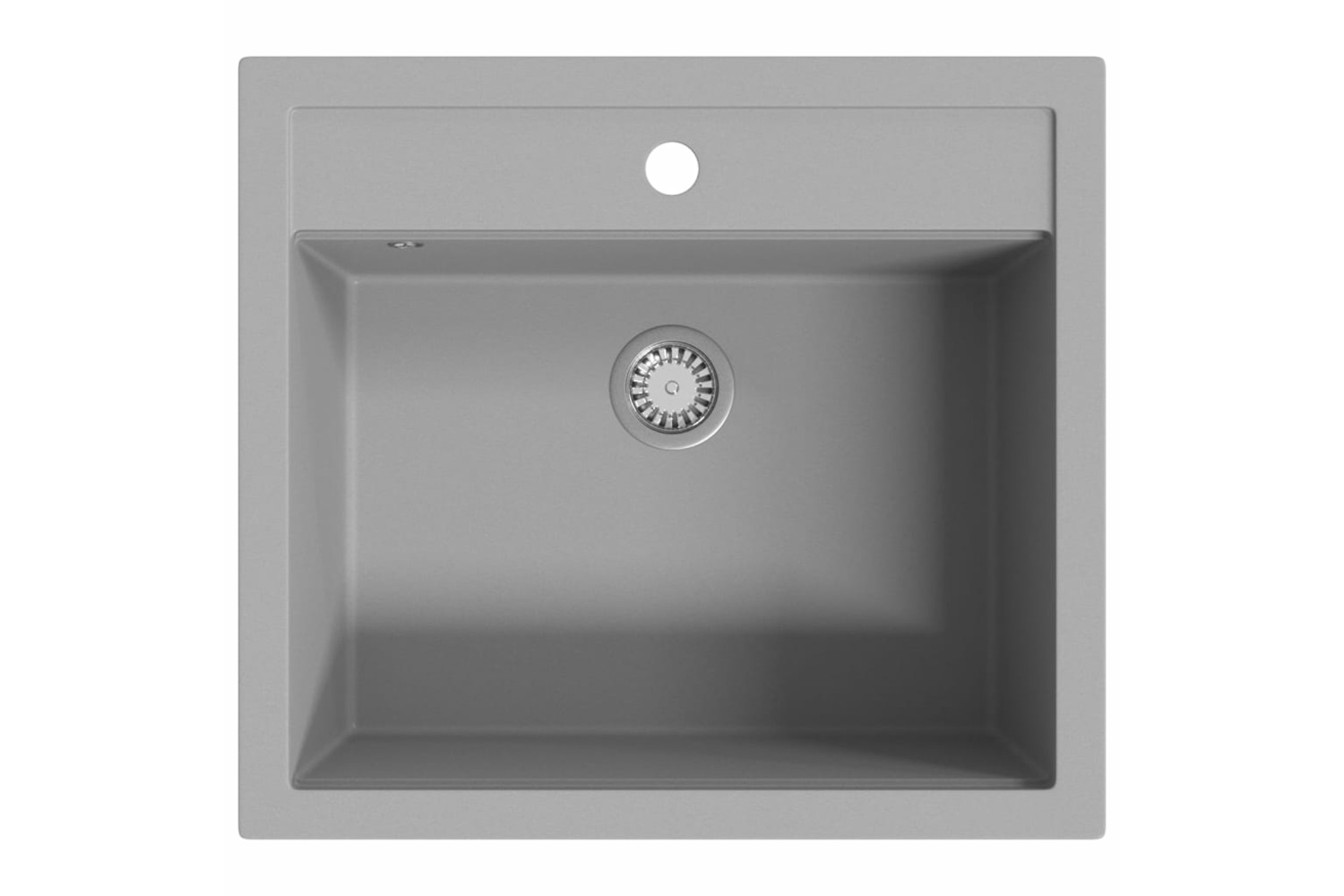 Vidaxl Granite Kitchen Sink Single Basin Grey
