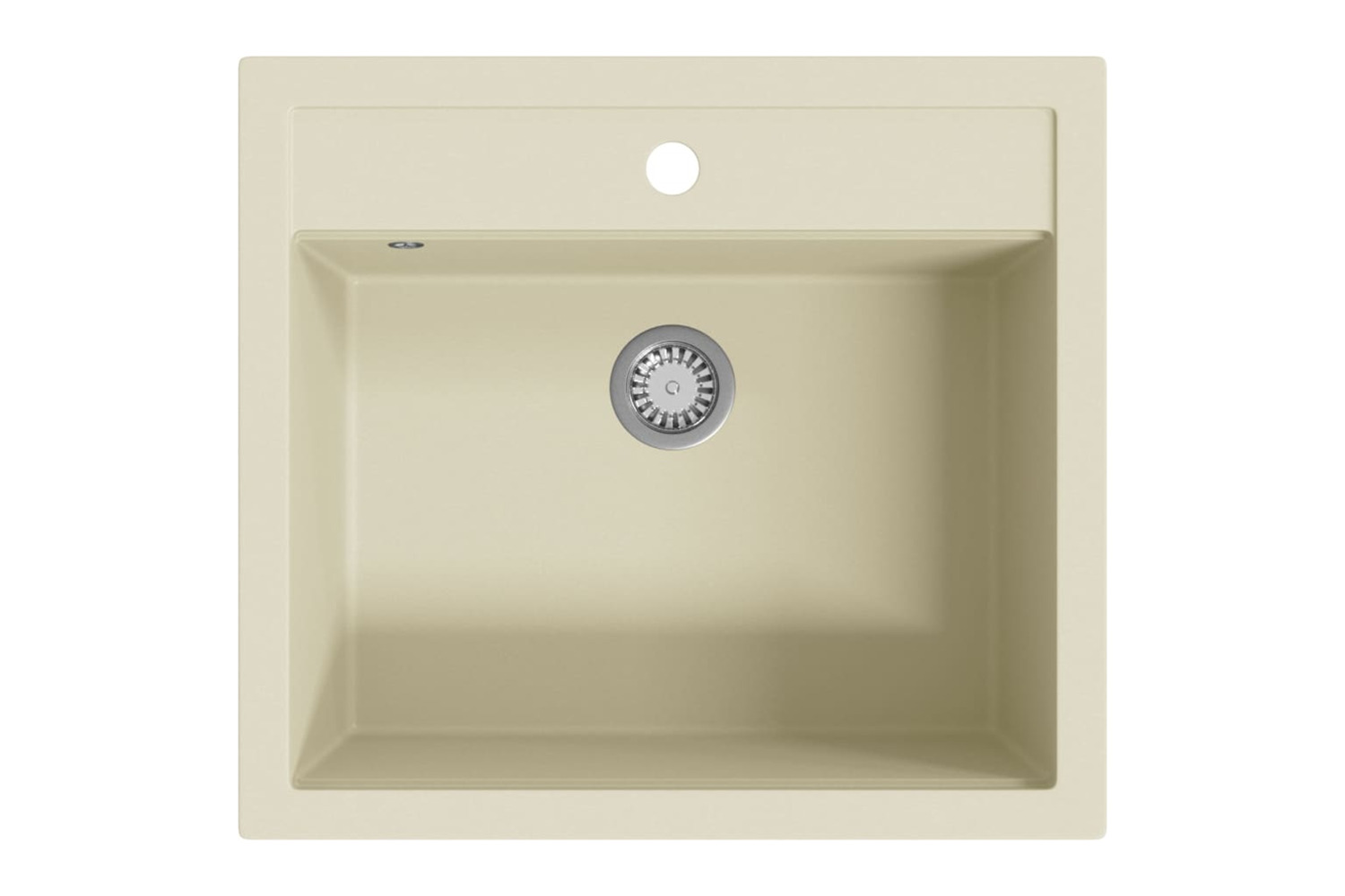 Vidaxl Granite Kitchen Sink Single Basin Beige