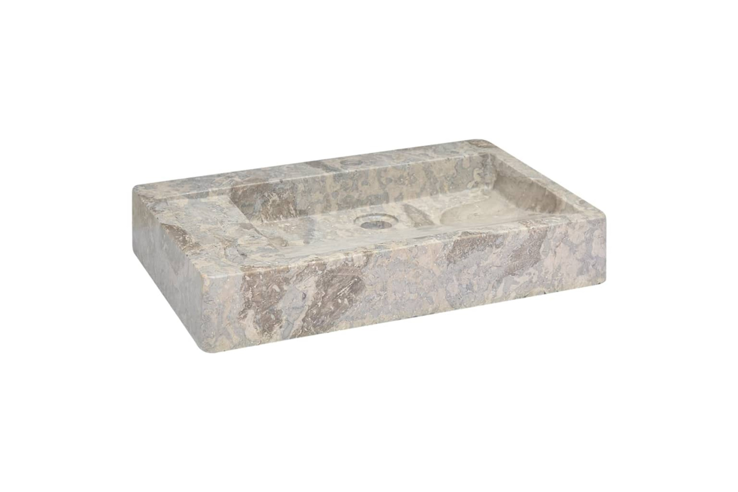 vidaXL 149161 Sink Grey 58x39x10cm Marble