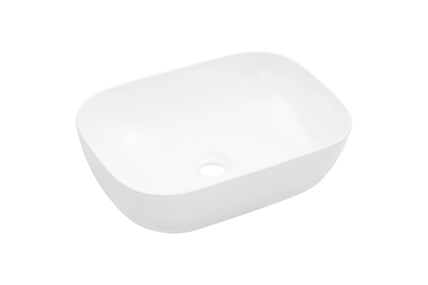 vidaXL 143915 Wash Basin 45.5x32x13cm Ceramic White