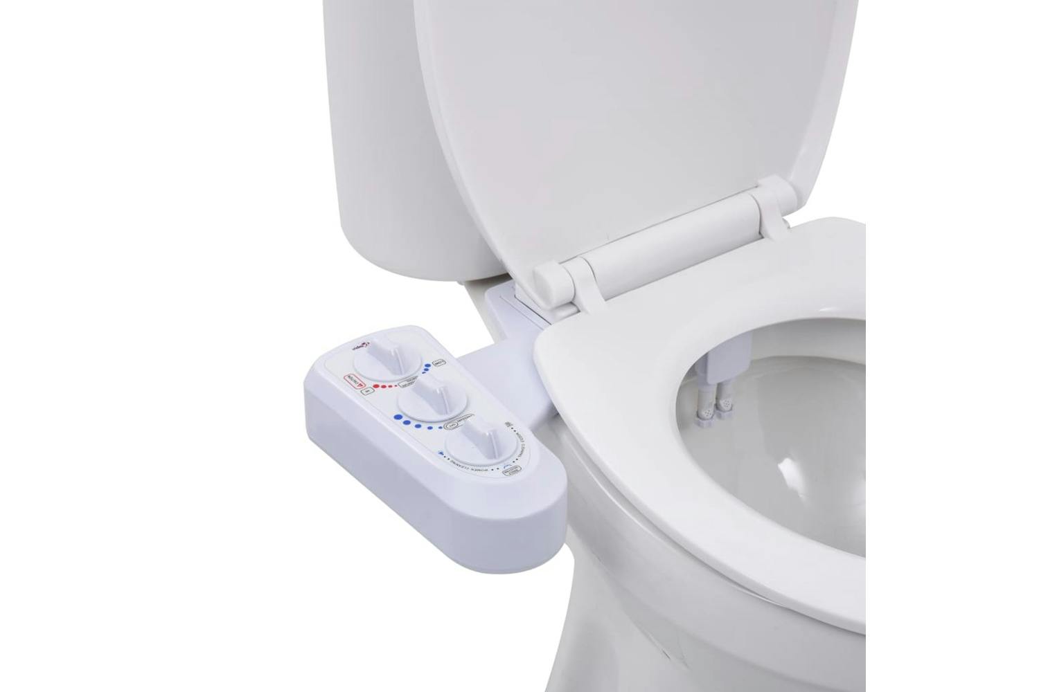 Vidaxl 145292 Bidet Toilet Seat Attachment Hot Cold Water Dual Nozzles