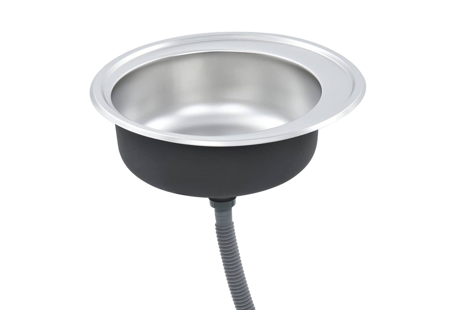 vidaXL 145071 Kitchen Sink With Strainer And Trap Stainless Steel