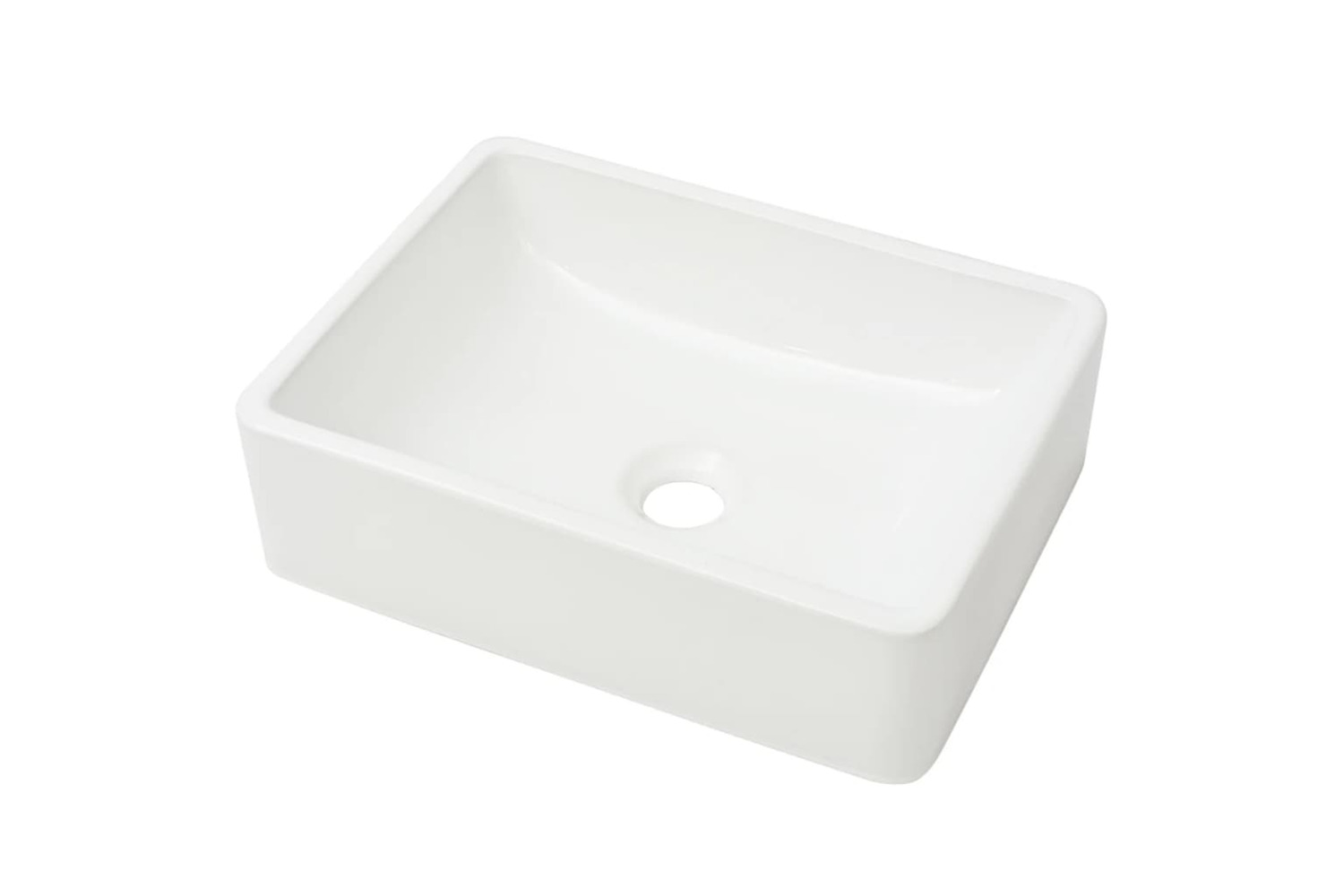 vidaXL 142339 Basin Ceramic White 41x30x12cm