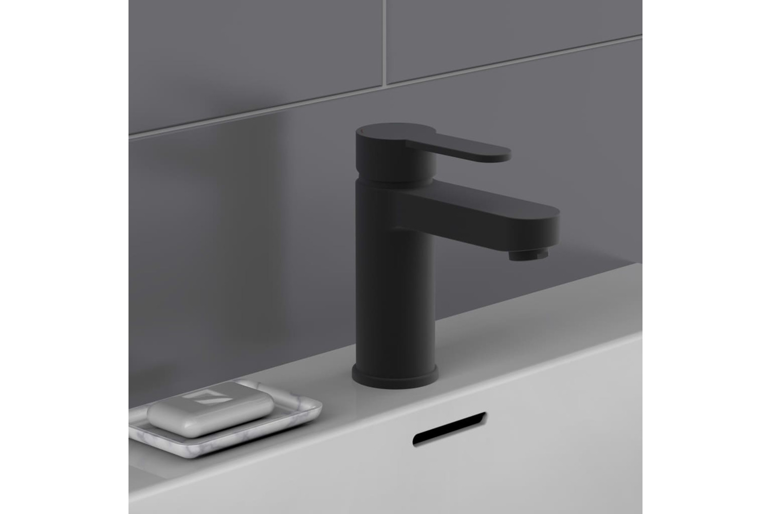 Schutte 429353 Basin Mixer Elephant Matt Black