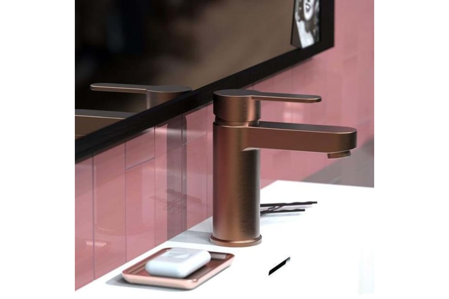 Schutte 429355 Basin Mixer Elephant Copper Mat