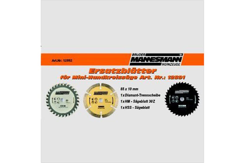 Bruder Mannesmann 429298 Set Of Saw-blades For Circular Saw 3pc